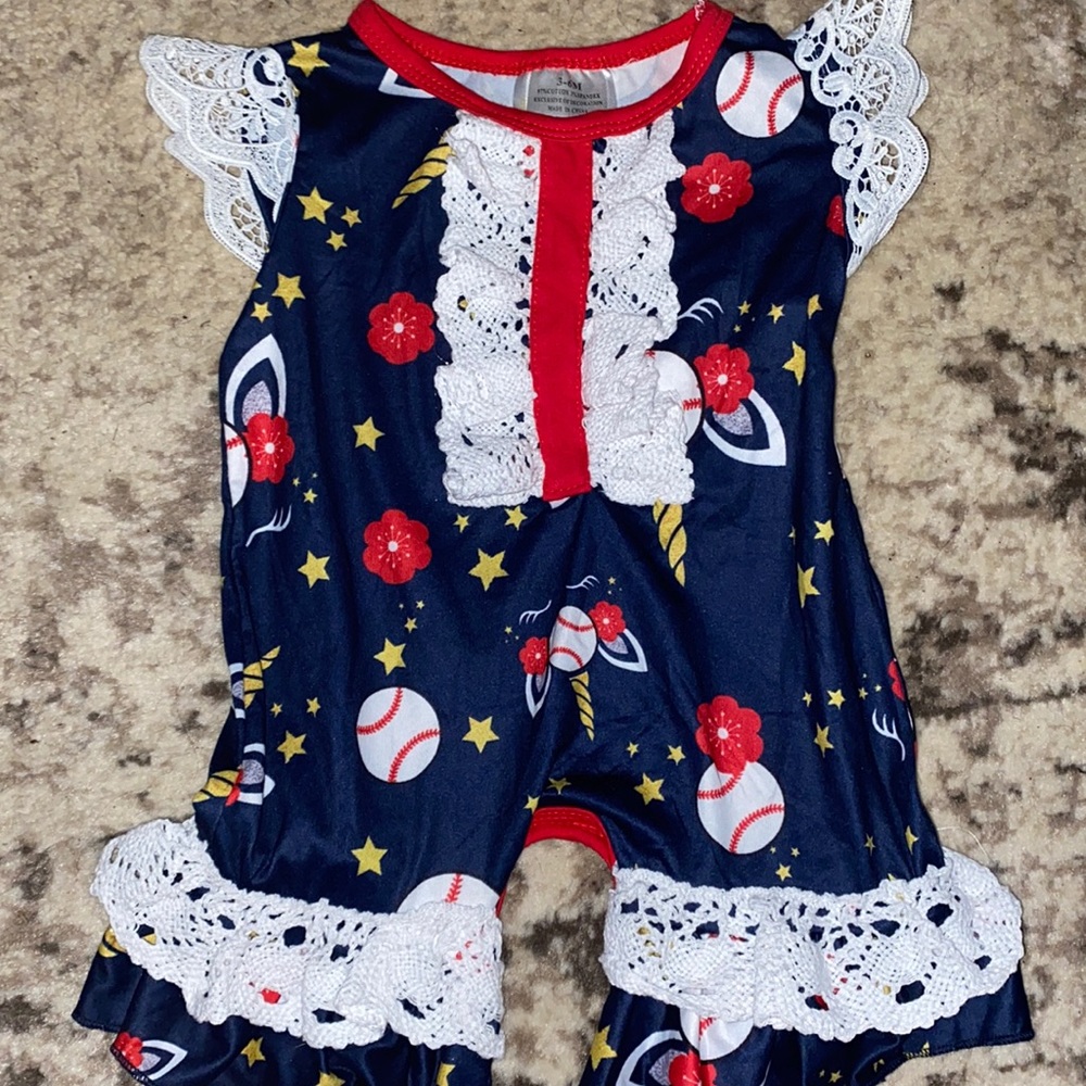Baseball Romper
